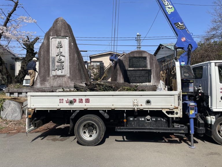 盛岡八幡宮枯れ木伐採